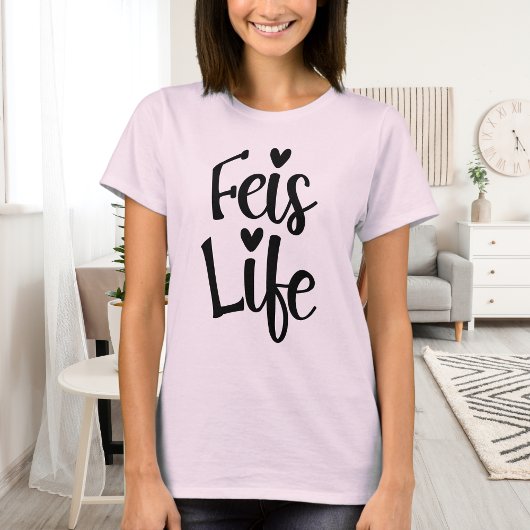 Irish Dance Heart Typografy Niedlich Feis Life T-Shirt