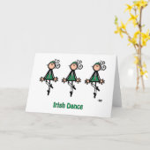 Irish Dance Karte (Gelbe Blume)