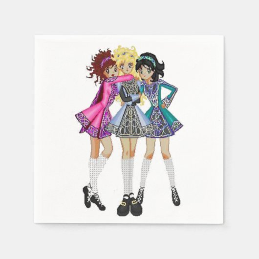 Irish Dance Paper Napkins Serviette (Vorderseite)
