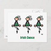Irish Dance Postkarte (Vorne/Hinten)