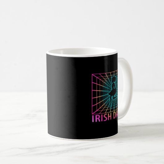 Irish Dance Retro Dancer Gift Kaffeetasse (VorderseiteRechts)