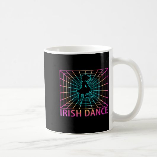 Irish Dance Retro Dancer Gift Kaffeetasse (Rechts)