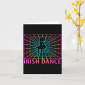 Irish Dance Retro Dancer Gift Karte (Gelbe Blume)
