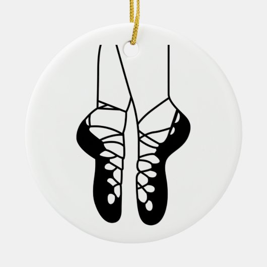 Irish Dance Shoes Keramik Ornament (Vorne)