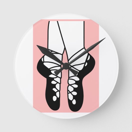 IRISH DANCE SHOES RUNDE WANDUHR (Vorderseite)