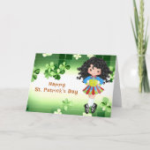 Irish Dance St. Patrick's Day Green Kleeblatts Karte (Vorderseite)