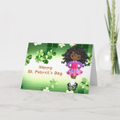 Irish Dance St. Patrick's Day Green Kleeblatts Karte (Vorderseite)