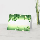 Irish Dance St. Patrick's Day Green Kleeblatts Karte (Rückseite)