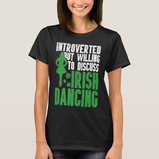 Irish Dance St Patricks Day Reel Girl Irish Step D T-Shirt (Vorderseite)