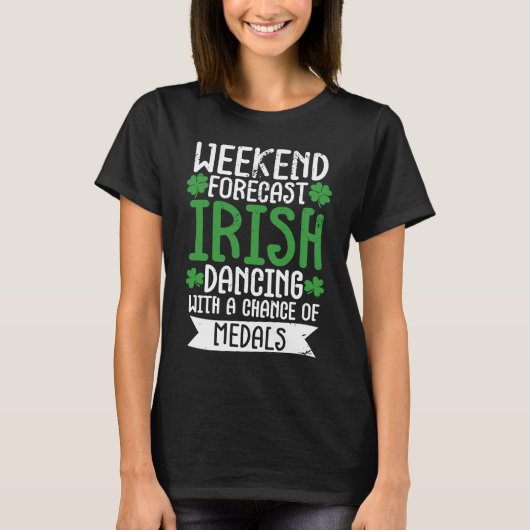 Irish Dance St Patricks Day Reel Girl Irish Step D T-Shirt (Vorderseite)