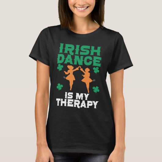 Irish Dance St Patricks Day Reel Girl Irish Step D T-Shirt (Vorderseite)