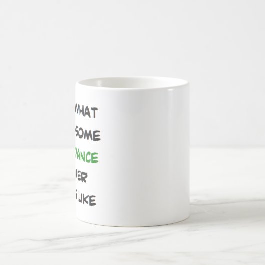 irish dance teacher, awesome kaffeetasse (Mittel)