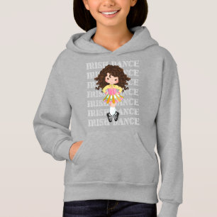 Irish Dance Typografy Niedlich Girl in Solo Dress Hoodie