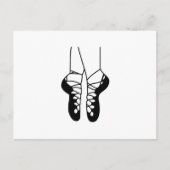 IRISH DANCE ZEIGT EINE FARBE POSTKARTE (Vorderseite)