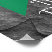 Irish Dancer and Flag Ireland Hard Shoe Dance Poster (Ecke)