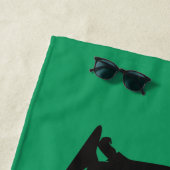 Irish Dancer and Flag Ireland Soft Shoe Dance Strandtuch (Beispiel)