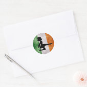 Irish Dancer auf Irish Flag Stickers (Umschlag)