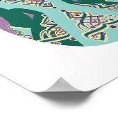 Irish Dancer Black Hair Matryoshka Poster (Ecke)