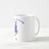 Irish Dancer Blonde in Blue Kaffeetasse (VorderseiteRechts)