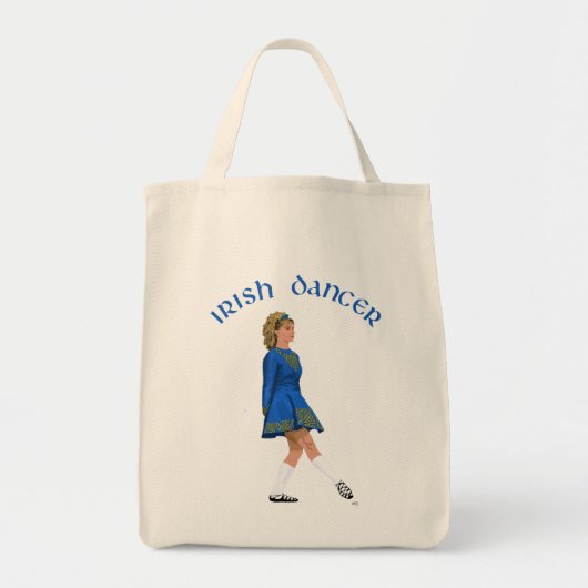Irish Dancer Blonde in Blue Tragetasche (Vorne)