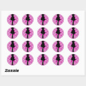 Irish Dancer Celtic Hot Pink Sticker (Blatt)