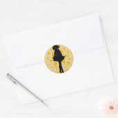 Irish Dancer Celtic Orange Sticker (Umschlag)