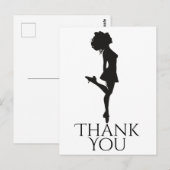 Irish Dancer Dancing Hard Shoe Dance Vielen Dank Postkarte (Vorne/Hinten)