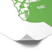 Irish Dancer Ghillie Girl Green Poster (Ecke)