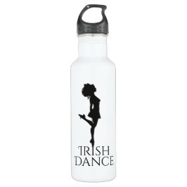 Irish Dancer Hard Shoe Black and White Dance Edelstahlflasche