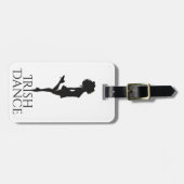 Irish Dancer Hard Shoe Black and White Dance Gepäckanhänger (Vorderseite horizontal)