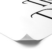 Irish Dancer Hard Shoe Black and White Dance Poster (Ecke)