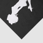 Irish Dancer Hard Shoe Black and White Dance Seidenpapier (Ausschnitt)