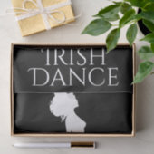 Irish Dancer Hard Shoe Black and White Dance Seidenpapier (Geschenk)