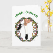 Irish Dancer Hard Shoe Karte (Gelbe Blume)