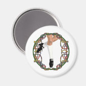 Irish Dancer Hard Shoe Magnet (Vorderseite/Rückseite)