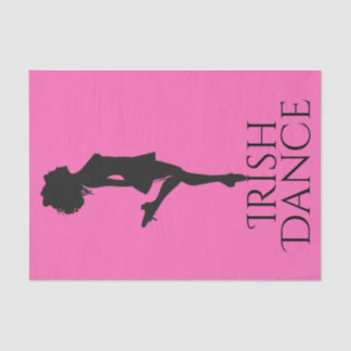 Irish Dancer Hard Shoe Rosa und Black Dance Seidenpapier