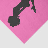 Irish Dancer Hard Shoe Rosa und Black Dance Seidenpapier (Ausschnitt)