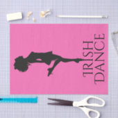 Irish Dancer Hard Shoe Rosa und Black Dance Seidenpapier (Handwerk)