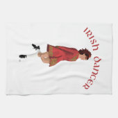 Irish Dancer in Red Küchentuch (Horizontal)