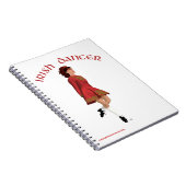 Irish Dancer in Red Notizblock (Rechte Seite)