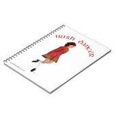 Irish Dancer in Red Notizblock (Linke Seite)