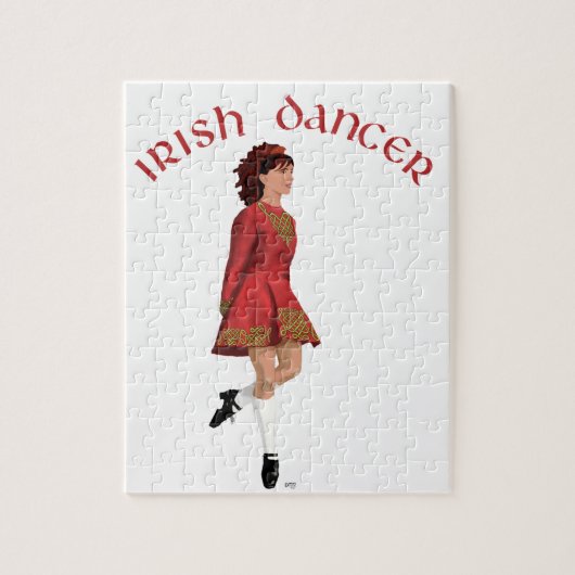 Irish Dancer in Red Puzzle (Vertikal)