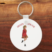 Irish Dancer in Red Schlüsselanhänger (Vorderseite)
