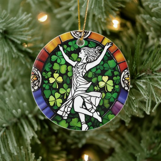 Irish Dancer Keramik Ornament (Baum)