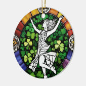 Irish Dancer Keramik Ornament (Links)