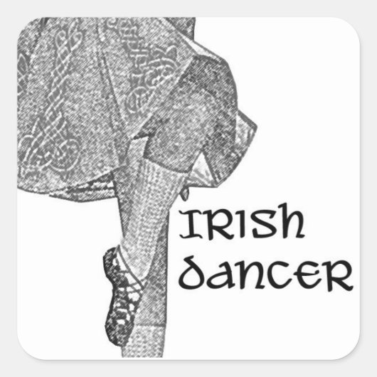 Irish Dancer Kick Skirt Sticker (Vorderseite)