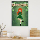 Irish Dancer mit Red Hair | Irish Dance Poster (Küche)