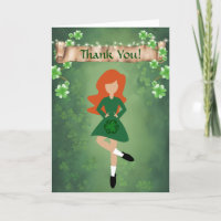 Irish Dancer mit Red Hair Irish Step Dance