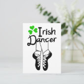 Irish Dancer Postkarte (Stehend Vorderseite)