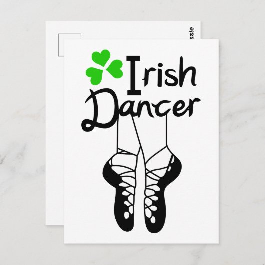 Irish Dancer Postkarte (Vorne/Hinten)